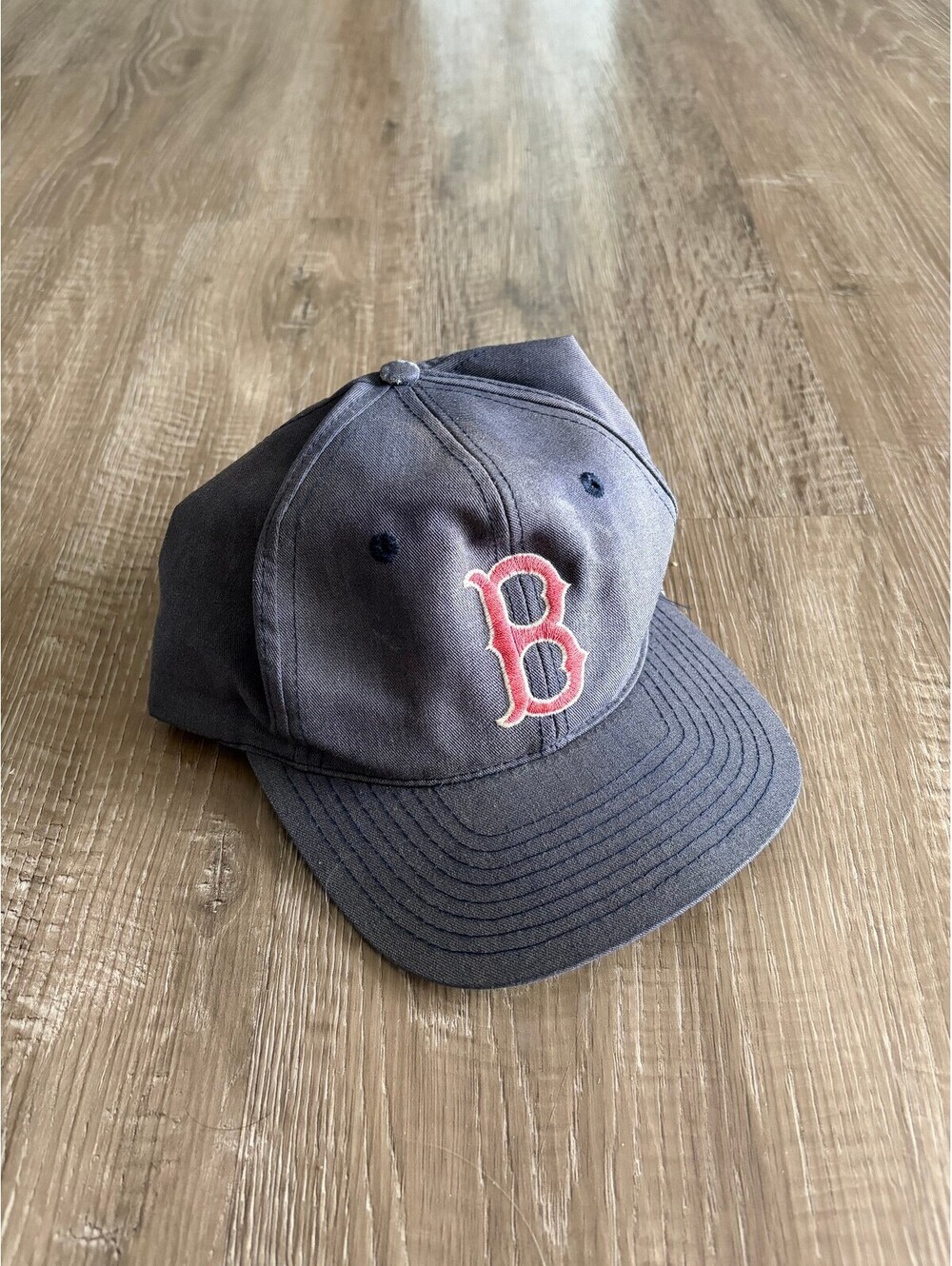 Vintage Boston Red Sox Snapback Hat Green Brim